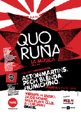 Cartel Concierto "Quo Ruña" 
