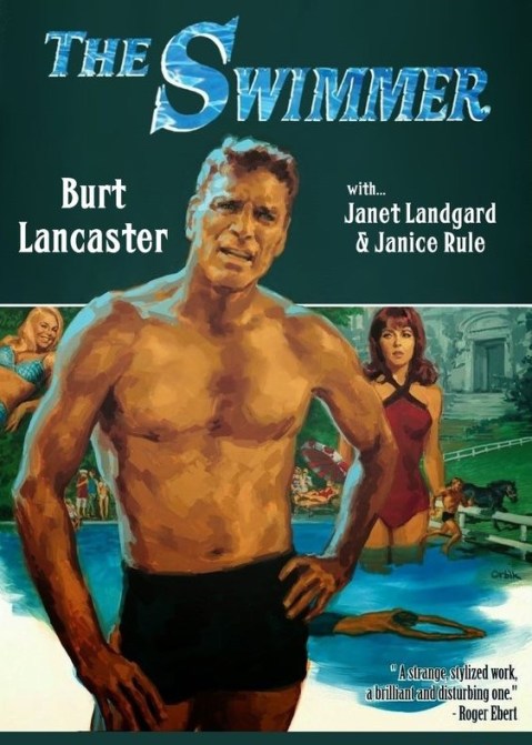 Cartel del film The swimmer. 1968