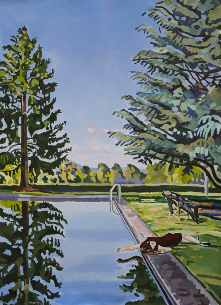 Víctor López-Rúa. Siesta. Óleo sobre lienzo. 233x173cm. 2018. Colección privada (México)